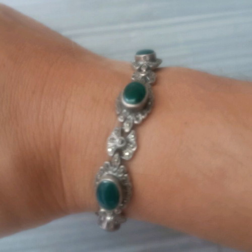 Antique silver 925 bracelet like new with cypress shades