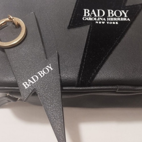Carolina Herrera Bad Boy toiletry bag new with gift keychain