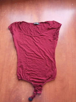 Lipsy London sleeveless bodysuit used, red, sizes S and M