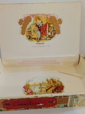 Romeo y Julieta vintage αυθεντικό ξύλινο κουτί πούρων από την Κούβα