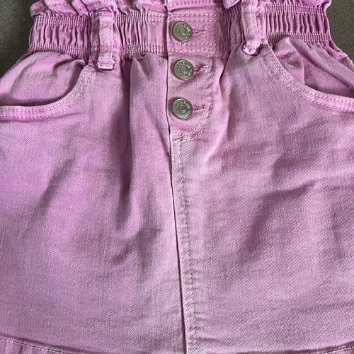 Zara kids denim skirt like new, purple, size 4-5