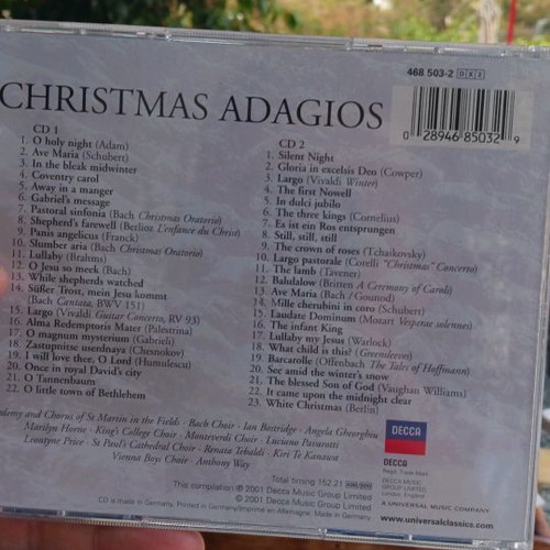 Christmas Adagios CD used, only the 1st disc
