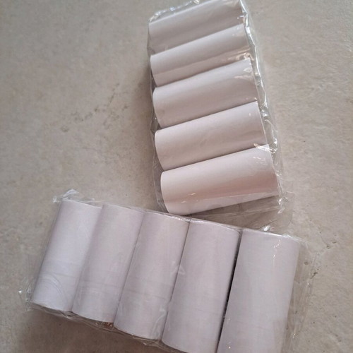 Thermal paper rolls white, pack of 10, for mini printer 57x30, new