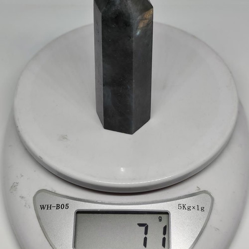 Natural Labradorite Crystal Obelisk 8cm 71gr like new