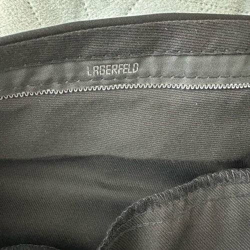Lagerfeld black shiny suit new, size XL