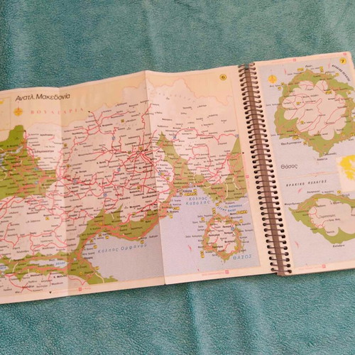 Greece - 57 Road Maps like new, 1989, Zouboulaki