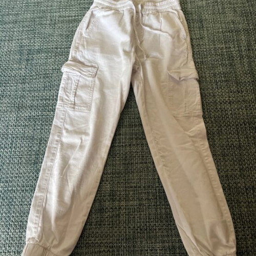 Cargo jeans white pants like new, size S