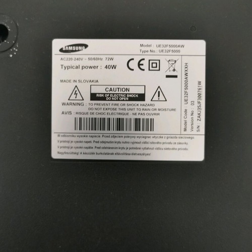Samsung UE32F5000 TV parts used