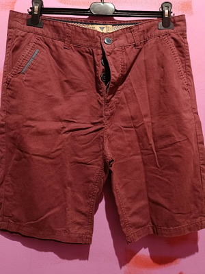 Men's burgundy classic bermuda Pop-air size 34