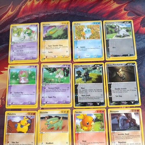 Pokemon Ex Ruby and Sapphire lot of 12 cards like new