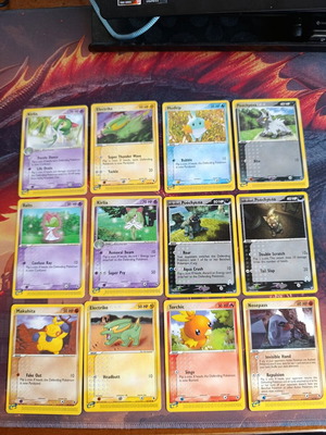 Pokemon Ex Ruby and Sapphire lot of 12 cards like new