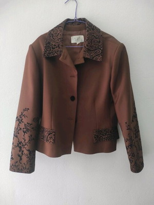 Brown jacket Estel Collection like new, worn few times