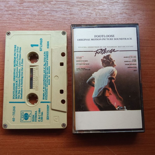 Footloose movie OST collectible audio tape used from 1980s