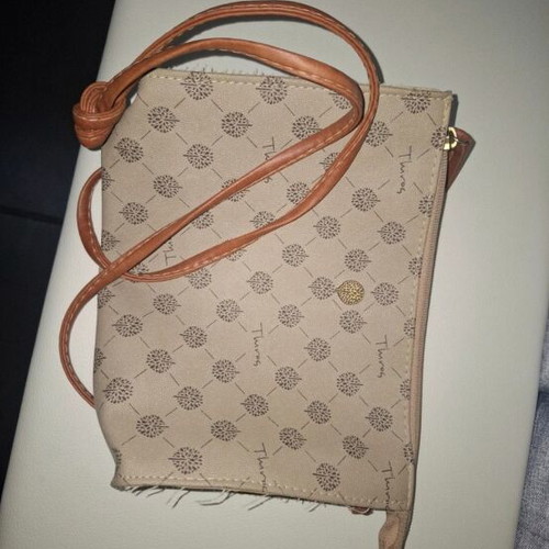 Thiros shoulder bag like new, beige and brown