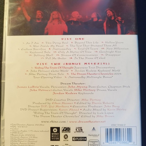 Dream Theater Live at Budokan DVD like new
