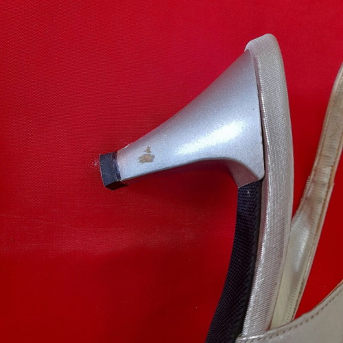 Elite silver women's sandals size 36 like new, 7 cm heel