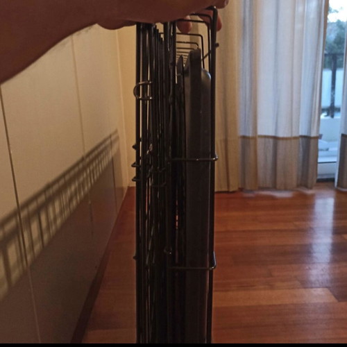 Large dog crate like new, foldable with two doors