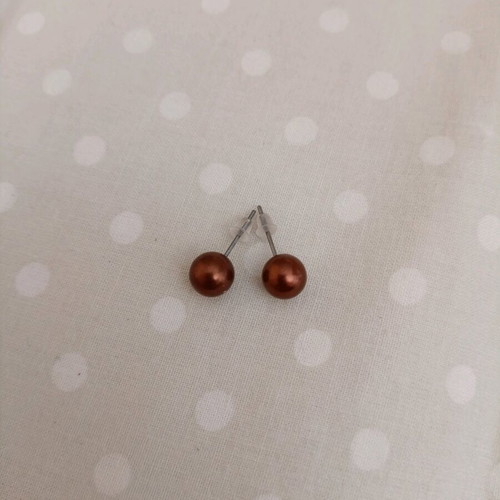 Pearl earrings like new, pack of 5 pairs, multicolor