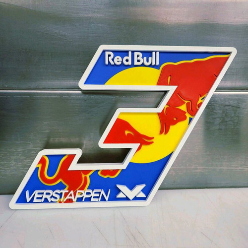 Max Verstappen Red Bull F1 logo like new