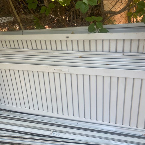 Aluminum frames with double glass and aluminum shutters like new