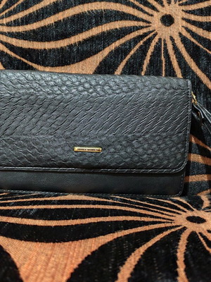 Black wristlet bag unused