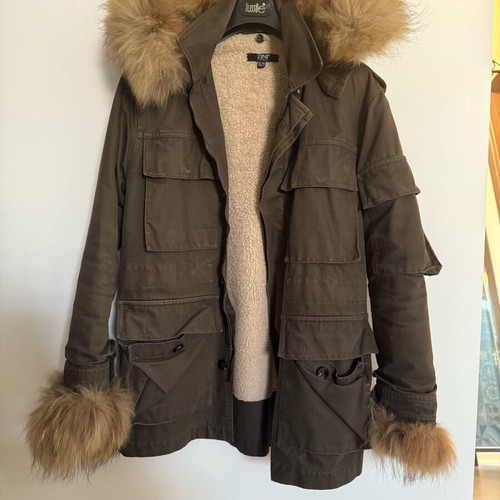 Zini jacket used, green, size S, with removable fur