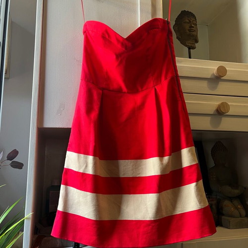 Zara strapless dress S coral like new