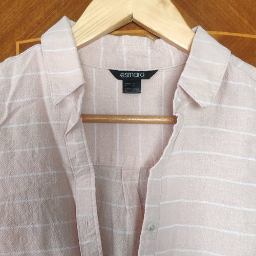 Linen striped dress used, Esmara, size 36 (S)
