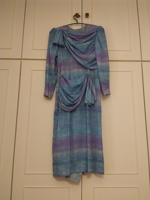 Evening dress used, multicolor organza, size M