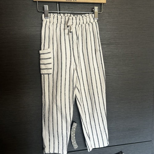 Zara girls' pants white size 104 cm like new for ages 3 to 4