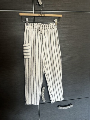 Zara girls' pants white size 104 cm like new for ages 3 to 4