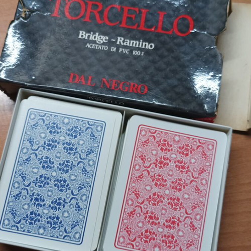 Torcello playing cards set used, 2 decks, 100% PVC, Dal Negro