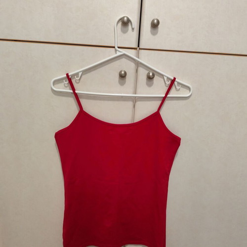 Zara red top used, size M