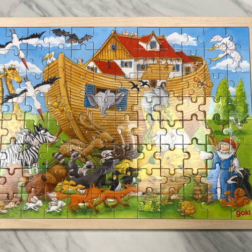 Goki Educational Puzzle Noah's Ark 96 Pieces New