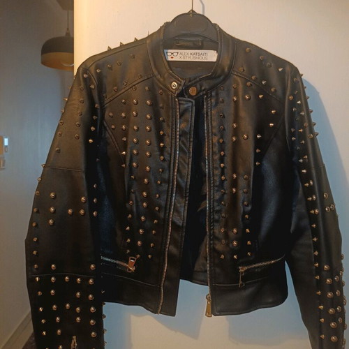 Jacket with studs Alex Katsaiti x Stylishious used, black and red