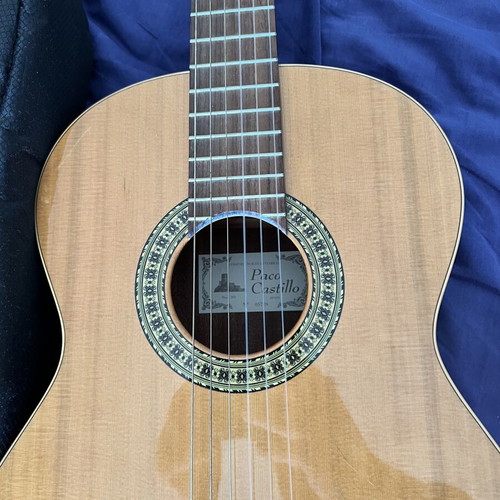 Paco Castillo 201 and Segovia classical guitars used with case and book
