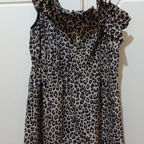 Leopard blouse with ruffles and one shoulder Tally Weijl size M used