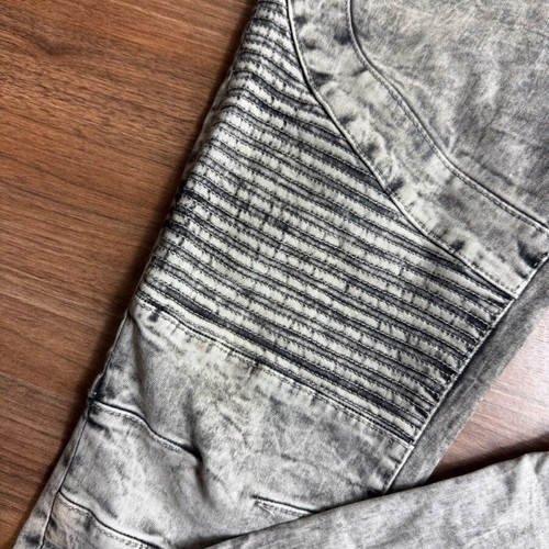Clockhouse Skinny Biker Grey Acid Wash Jeans like new