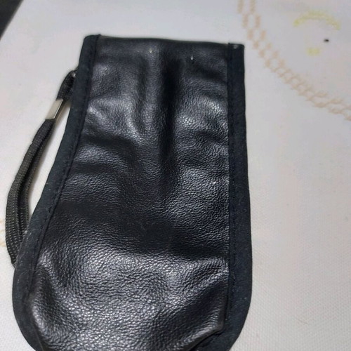 Phone case used, leather, size 15x7 cm