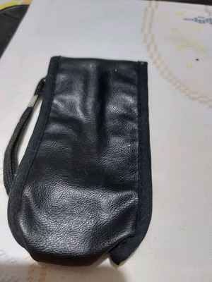 Phone case used, leather, size 15x7 cm