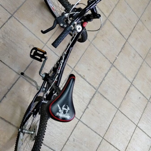 Probike children's bicycle used, black, front suspension