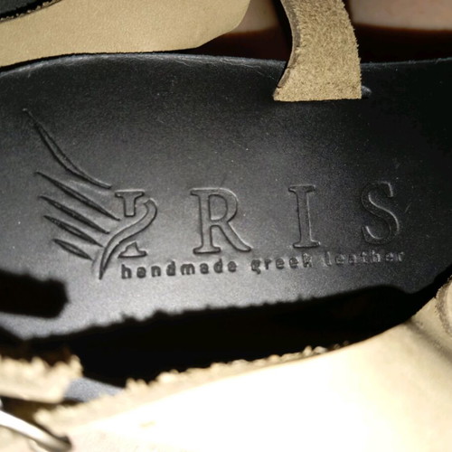 Iris Handmade Greek Sandals new olive leather sandals 39/39.5
