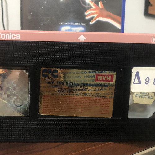 E.T. The Extra-Terrestrial VHS used, Greek edition with subtitles