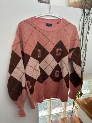 Gant sweater 100% wool like new, pink, size L