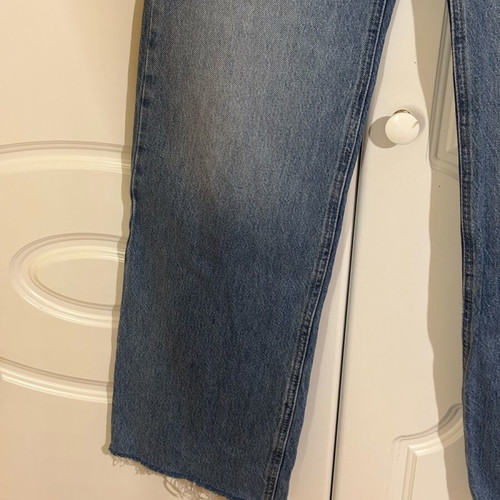Blue Pull & Bear straight-leg jeans like new, size S
