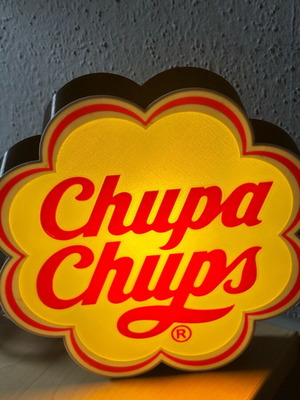 Lightbox 3D print Chupa Chups like new, USB powered