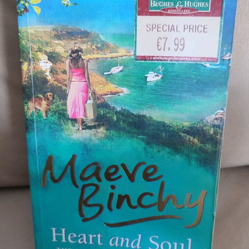 Heart and Soul by Maeve Binchy used with yellowed pages