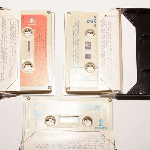 Richard Clayderman cassette tapes like new, set of 3