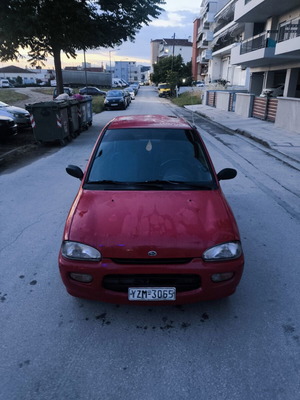 Subaru Vivio λιμουζίνα μεταχειρισμένο, χειροκίνητο, κόκκινο, αυτοκίνητο πόλης