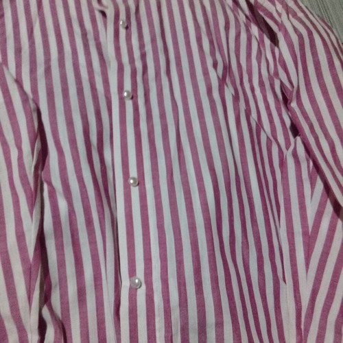 Striped shirt new, pearl buttons, Italian fabric, sizes XL and XXL